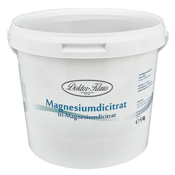 5 kg Doktor-Klaus tri-magnesium dicitrat vandfrit 5 kg Doktor-Klaus tri-magnesium dicitrat vandfrit