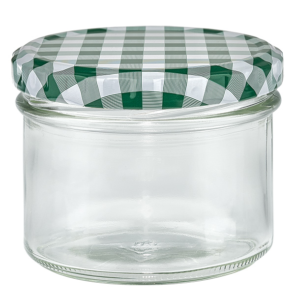 225 ml Briller + BasicSeal-låg grøn/hvid UN...