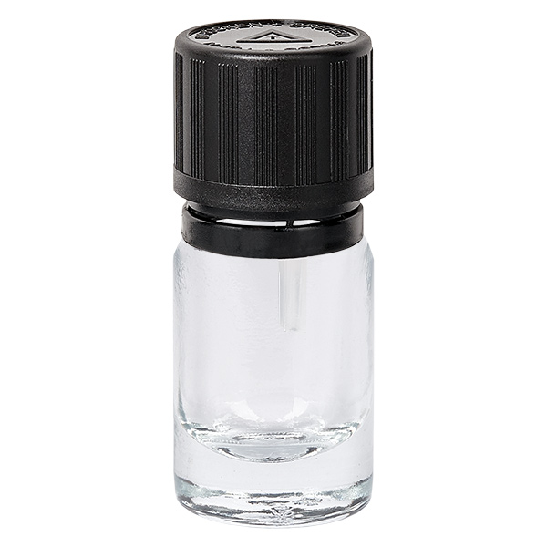 5 ml dråbeflaske 1mm s. OV KiSi Bli ClearL. UT18/5