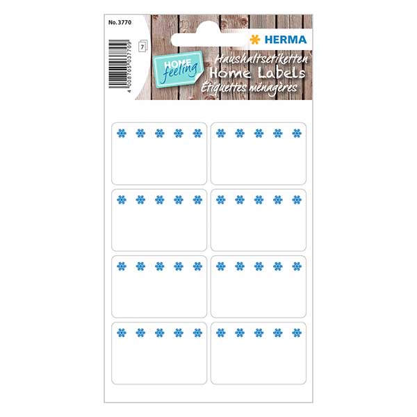 Frysetiketter hvid (56 klistermærker) 26x40mm | 7 ark = 56 papirklistermærker. Frysetiketter hvid (56 klistermærker) 26x40mm | 7 ark = 56 papirklistermærker.