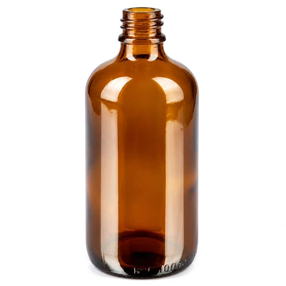 100 ml flaske 11 mm SV rød STD BrownLine UT18/100 Brun glasflaske 100 ml med 11 mm gevind til farmaceutiske anvendelser og laboratoriebrug
