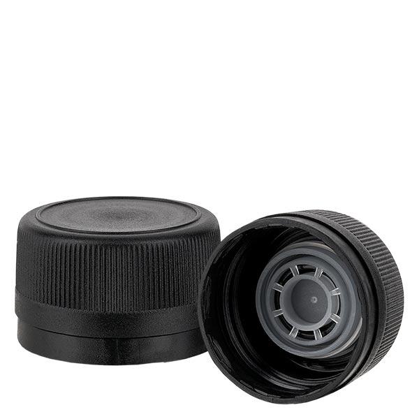 skruelåg PP 31.5mm sort hælde r. OV