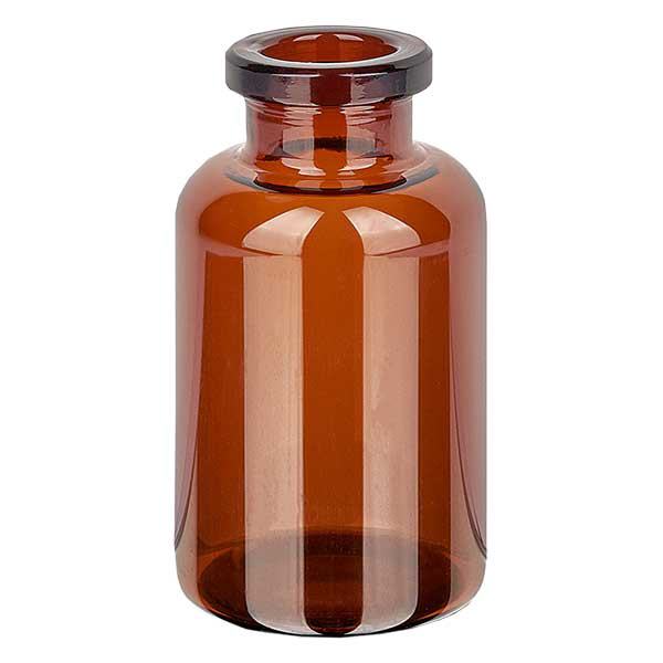 Injektionsflaske af ravfarvet glas 20 ml Injektionsflaske af ravfarvet glas 20 ml
