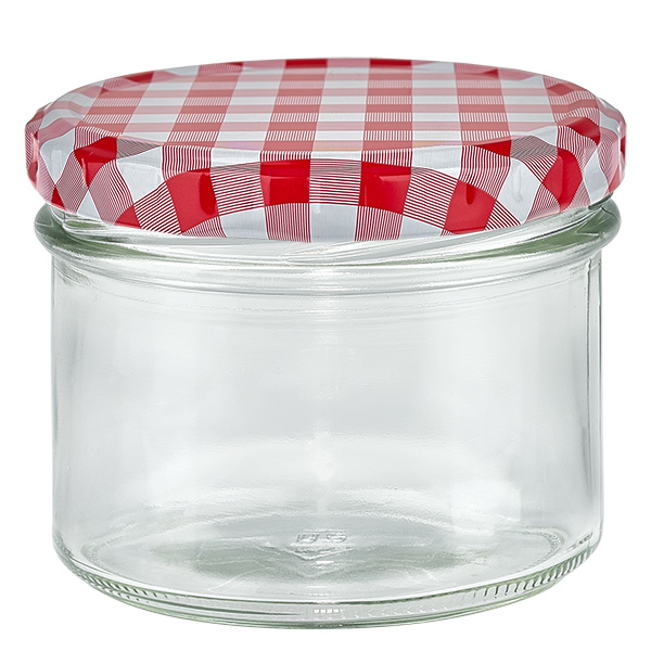 225 ml Briller + BasicSeal-låg rød/hvid UN...