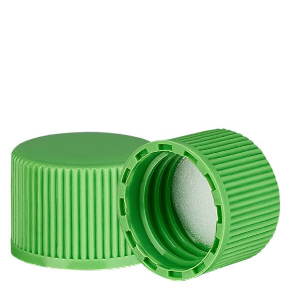 Skruehætte grøn med PE-indsats