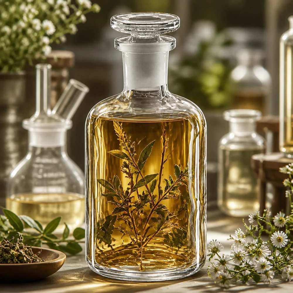 Rund skulderflaske 100 ml klar glasprop med smal hals Sæt med laboratorieglasflasker med urteolie og glaspropper, 100 ml, smal hals, rund skulderform, klar