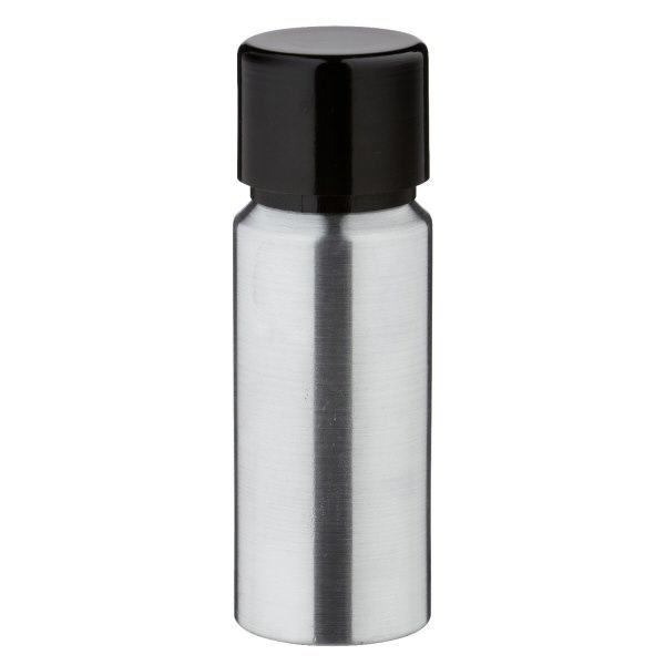 20 ml flaske i poleret aluminium med skruelåg