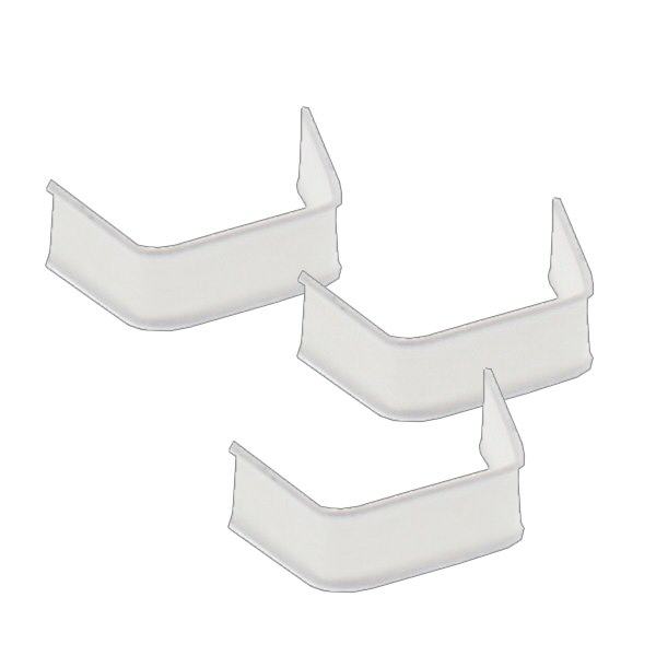 U-clip tape fastener hvid (pakke med 100) 40 mm. Fremstillet af hvidt papir og trådindsats. Bøjet klar til brug. 7x40 mm.