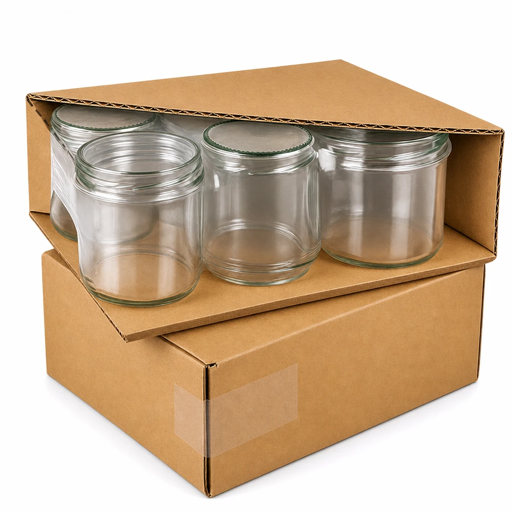 1062 ml rund krukke + BasicSeal låg, lyserød UNiTWIST Professionel emballage 1062 ml runde krukker med BasicSeal-låg i papkasse sikker levering bulkbestilling