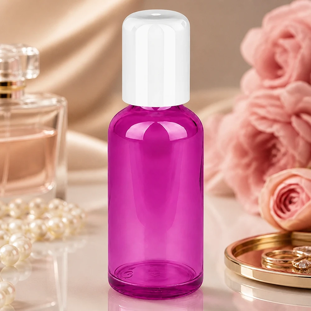 50 ml roll-on-flaske hvid Standard PurpleLine UT18/50 Roll-on-flaske 50 ml med hvid STD-hætte UT18/50 til professionel kosmetikproduktion