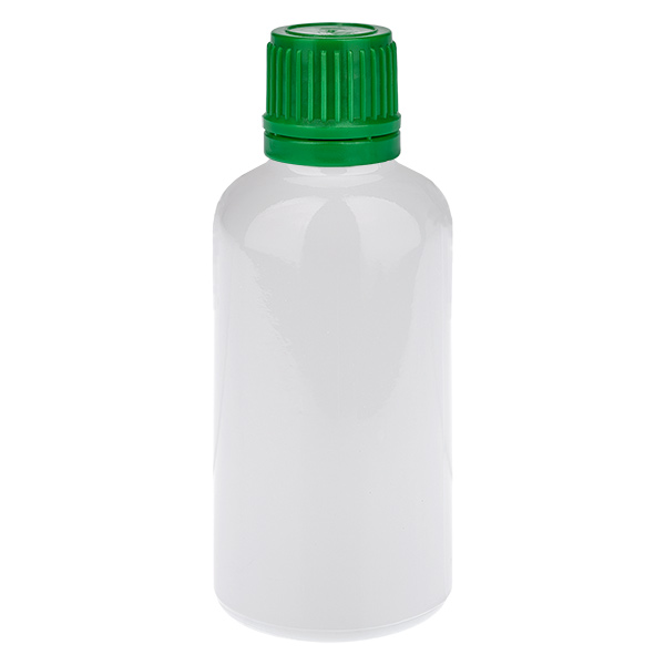 50 ml flaske 11 mm skruelåg grøn originalitetslås WhiteLine UT18/50 50 ml flaske 11 mm skruelåg grøn originalitetslås WhiteLine UT18/50