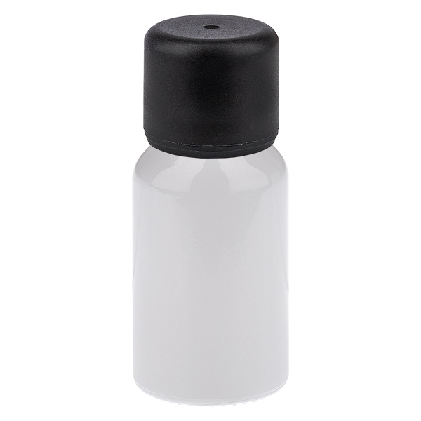 10 ml flaske 6 mm skruelåg sort standard WhiteLine UT18/10 10 ml flaske 6 mm skruelåg sort standard WhiteLine UT18/10