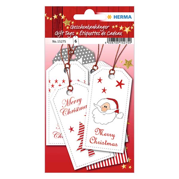 XMAS"-vedhæng (6 stk.) med glitter | 6 papirvedhæng med tråd. XMAS"-vedhæng (6 stk.) med glitter | 6 papirvedhæng med tråd.