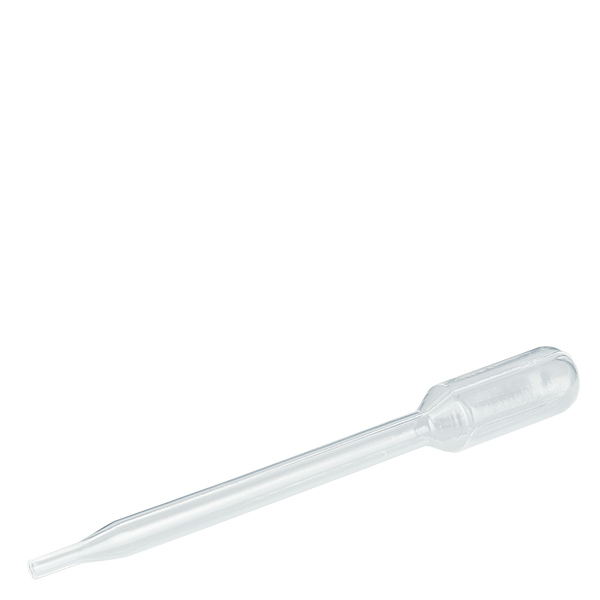 Transferpipette, nominel volumen: 1 ml, (LxB): 87 x 10 mm, materiale: LD-PE, transparent, dråbestørrelse: 30 µl - 45 µl, 750 stk./karton Transferpipette, nominel volumen: 1 ml, (LxB): 87 x 10 mm, materiale: LD-PE, transparent, dråbestørrelse: 30 µl - 45 µl, 750 stk./karton