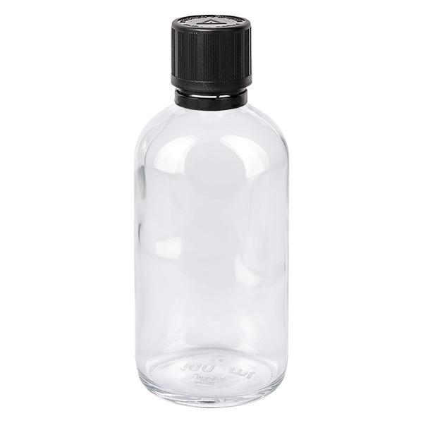 100 ml dråbeflaske 1mm s. OV KiSi Bli ClearL. UT18/100