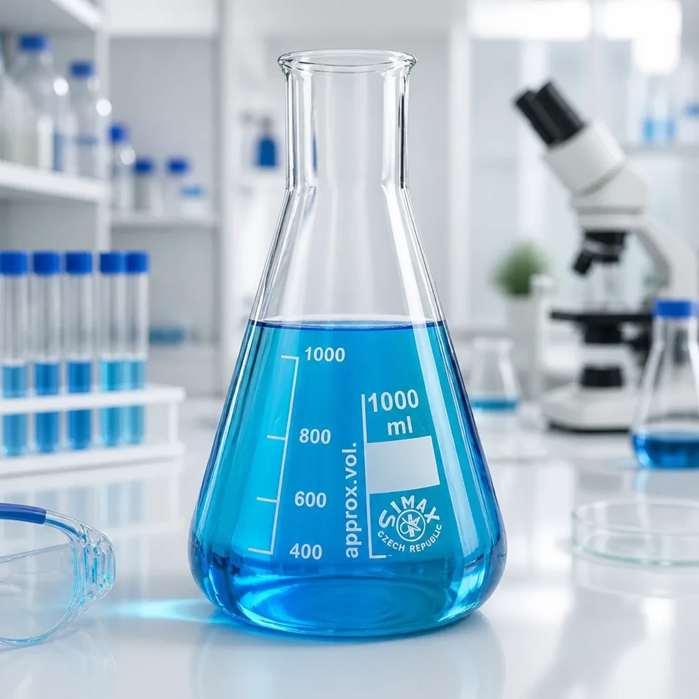 Erlenmeyer-kolbe 300 ml med bred hals Erlenmeyer-kolbe 300 ml med bred hals