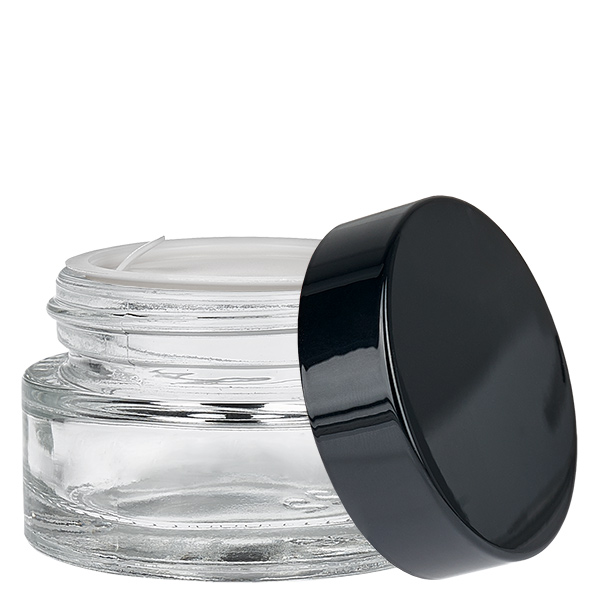 Glaskrukke 20 ml klar med indsatslåg UNiTWIST Glaskrukke 20 ml klar med indsatslåg UNiTWIST