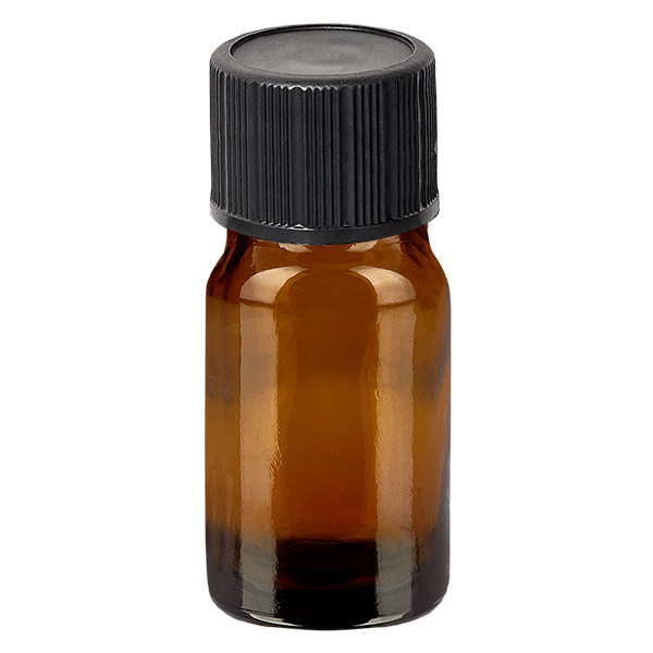 5ml Dropperflaske 1mm sort STD BrownLine UT18/5