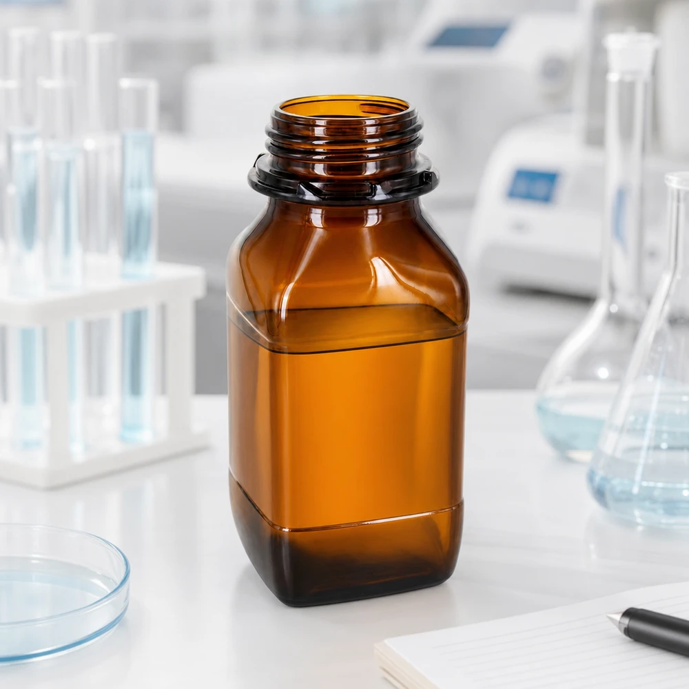 500 ml opbevaringsflaske af brunt glas – din pålidelige beskyttelse af værdifulde stoffer Brun 500 ml laboratorieflaske med bred åbning til nem påfyldning af kemikalier