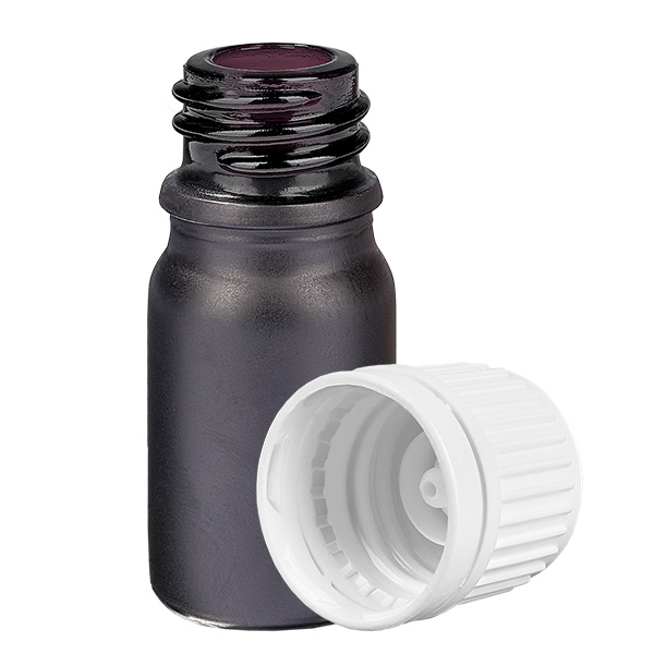 5 ml flaske 11 mm SV hvid OV BlackLine UT18/5 5 ml flaske 11 mm SV hvid OV BlackLine UT18/5
