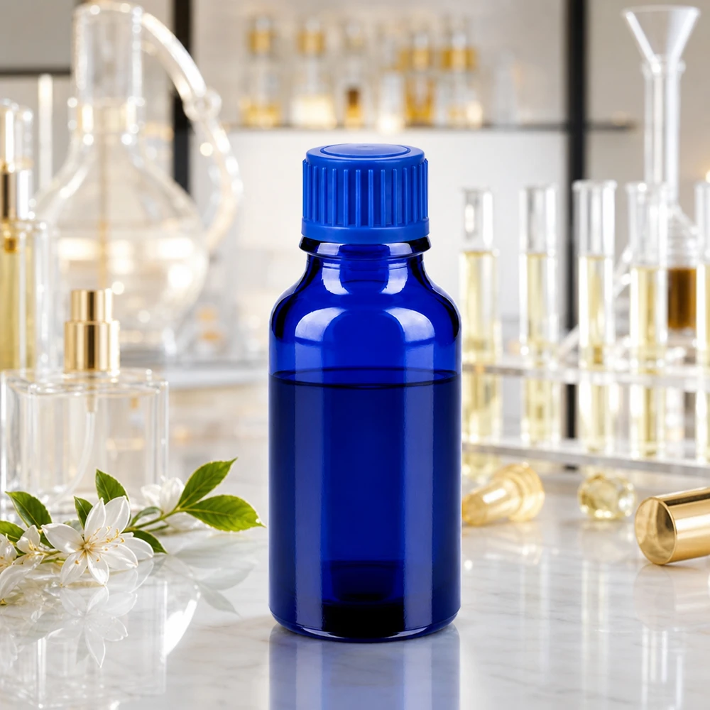 20 ml flaske 11 mm SV blå STD BlueLine UT18/20 Professionel 20 ml glasflaske fra BlueLine-serien til laboratoriebrug og kemiske stoffer