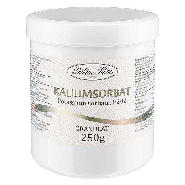 250 g kaliumsorbat (kaliumsorbat) Doktor-Klaus 250 g kaliumsorbat (kaliumsorbat) Doktor-Klaus