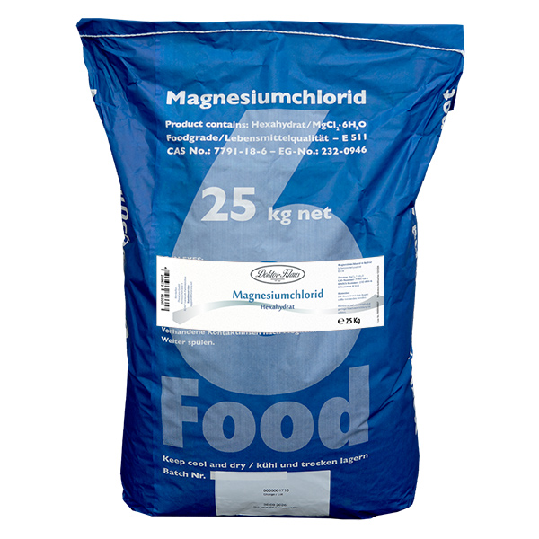 Magnesiumklorid 6-hydrat E511 25kg Magnesiumklorid 6-hydrat E511 25kg