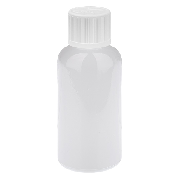 50 ml flaske 11 mm skruelåg hvid standard børnesikring WhiteLine UT18/50 50 ml flaske 11 mm skruelåg hvid standard børnesikring WhiteLine UT18/50