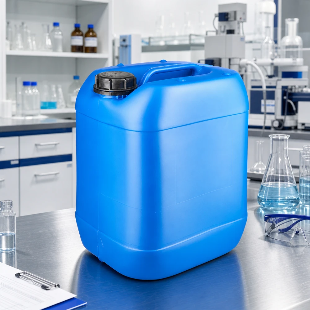 20 liters blå dunk med skruelåg OV 20 liters blå dunk med OV-skruelåg af HDPE-plast – robust og tæt