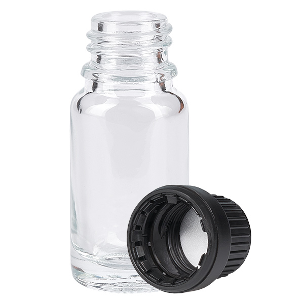 10 ml flaske 11 mm SV sort OV ClearLine UT18/10 10 ml flaske 11 mm SV sort OV ClearLine UT18/10