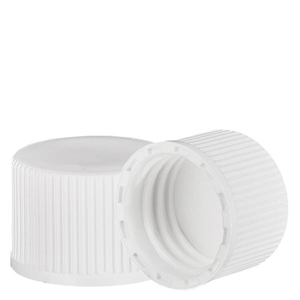 Skruehætte hvid med PE-indsats