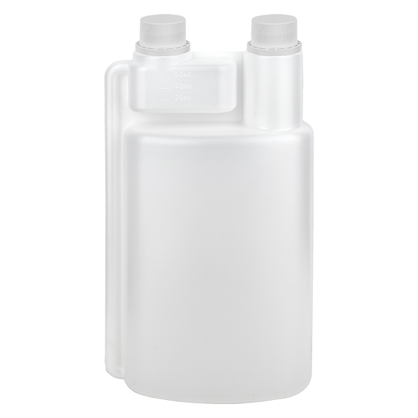 Doseringsflaske 1000 ml HDPE klar (60 ml doseringskammer) Doseringsflaske 1000 ml HDPE klar (60 ml doseringskammer)