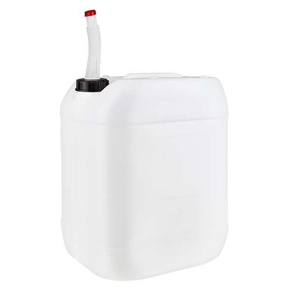 20 liters beholder med Flex-udløbsrør 20 liters beholder med Flex-udløbsrør