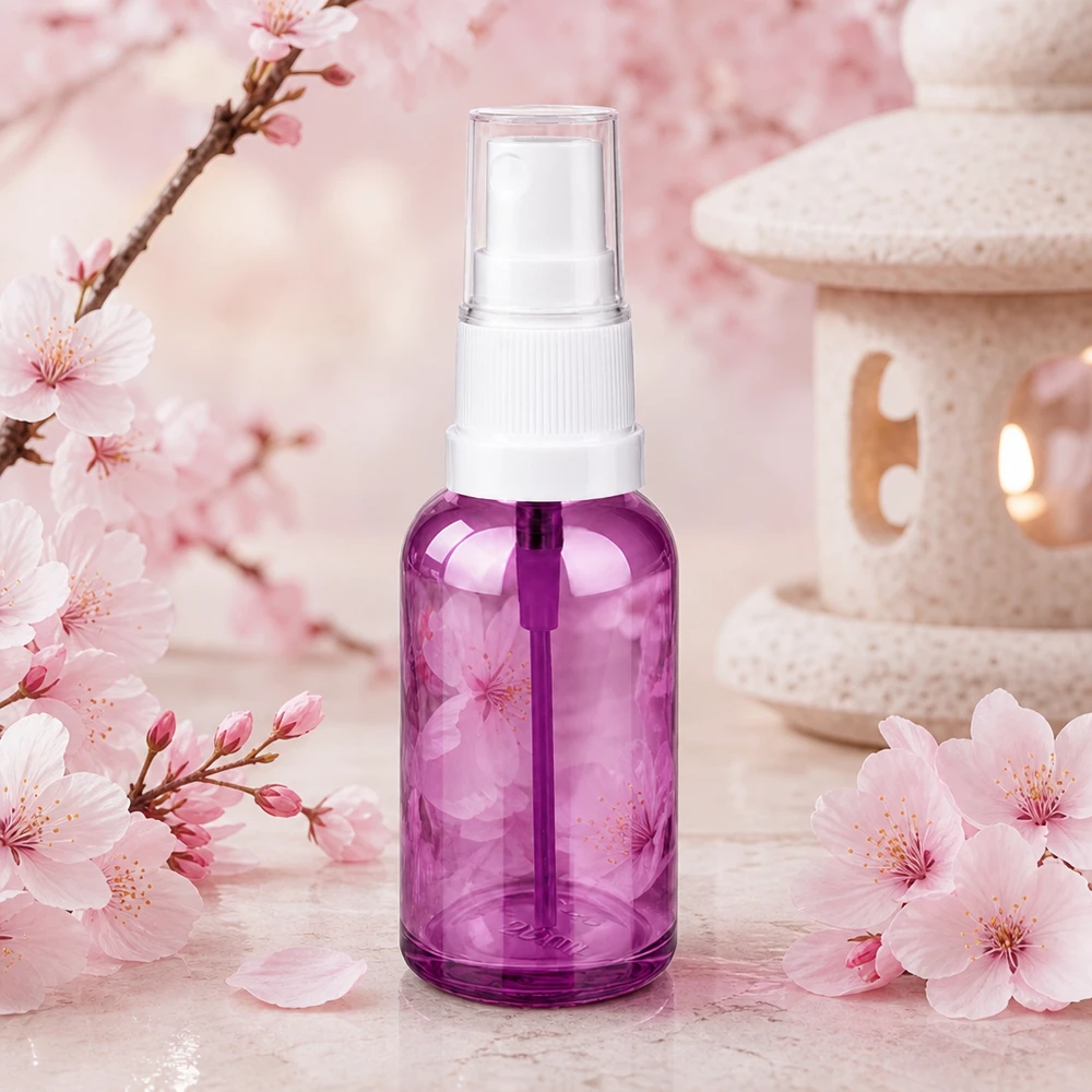 30 ml sprayflaske hvid/transparent Standard PurpleLine UT18/30 Gennemsigtig 30 ml PurpleLine sprayflaske med hvidt sprayhoved til mobil brug