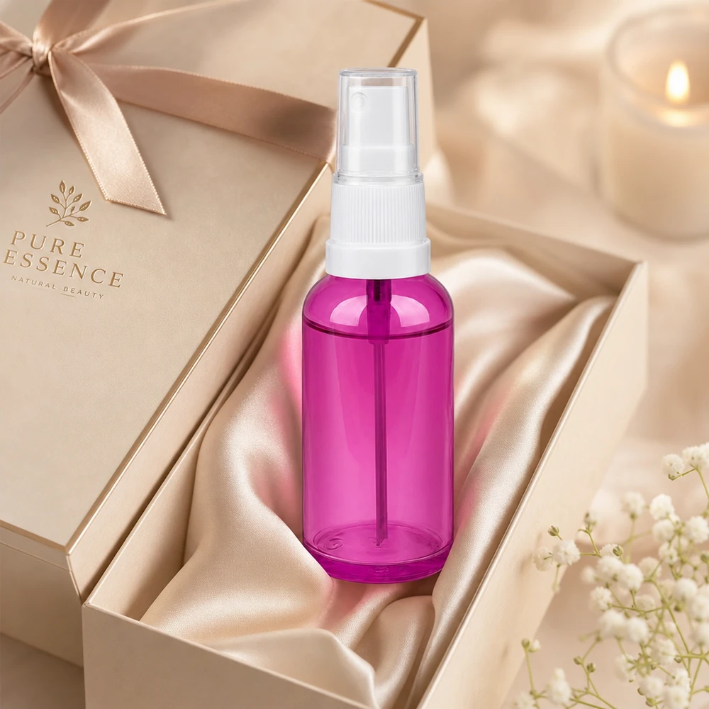 50 ml sprayflaske hvid/transparent Standard PurpleLine UT18/50 Elegant 50 ml PurpleLine sprayflaske i transparent lilla til skønhedsprodukter af høj kvalitet