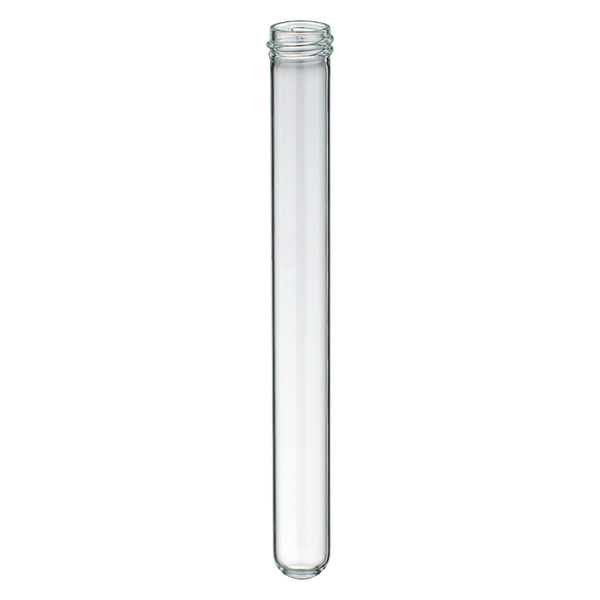 Kulturrør, klare, med GL18-gevind, 160x16 mm fremstillet af KS-glas