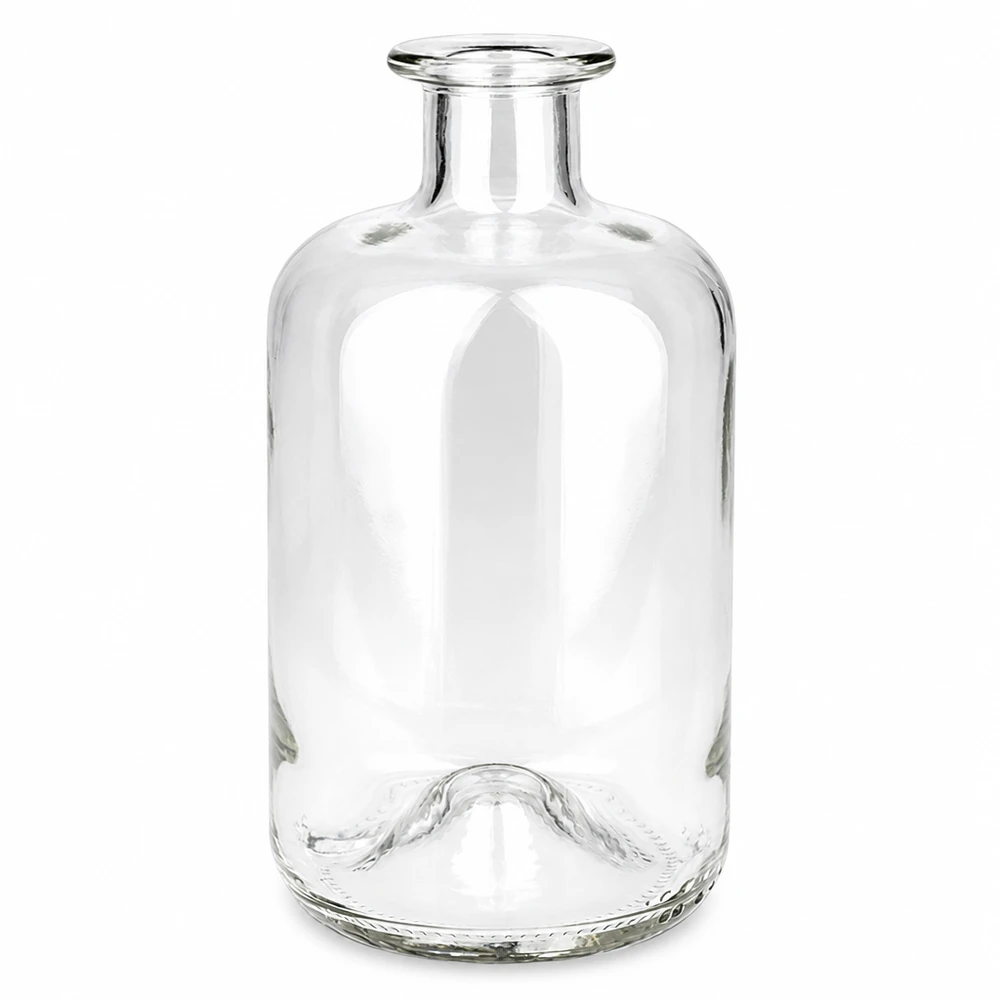 500 ml apoteksflaske »500ml Glasflasche "Luna" ohne Verschluss UNiTWIST« uden lukning UNiTWIST® 500 ml glasflaske Luna transparent uden hætte UNiTWIST apotekerflaske rund med smal hals