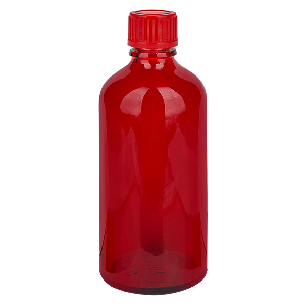 100 ml flaske 11 mm SV rød STD RedLine UT18/100 100 ml flaske 11 mm SV rød STD RedLine UT18/100