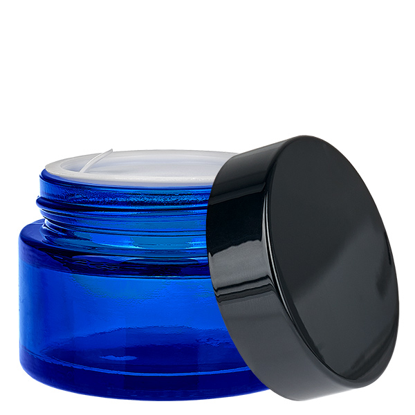 Glaskrukke 30 ml blå med indsatslåg UNiTWIST Glaskrukke 30 ml blå med indsatslåg UNiTWIST