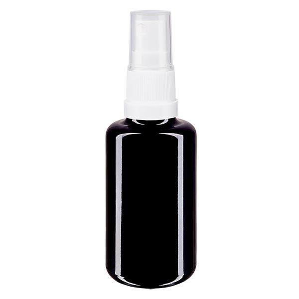 Apoteksflaske viol. 30ml spraytilbehør hvid Apoteksflaske viol. 30ml spraytilbehør hvid