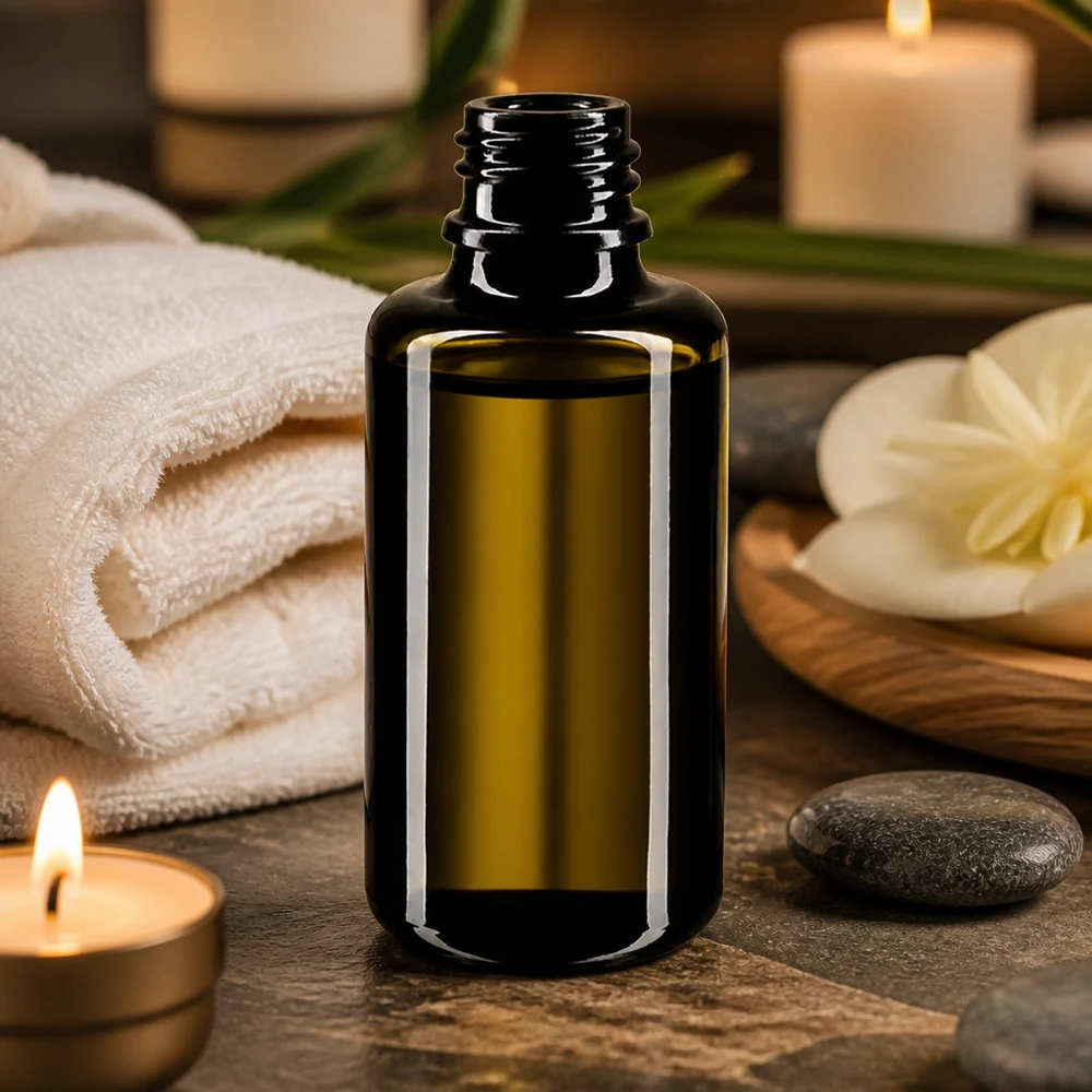 Violet glasflaske 30 ml DIN 18 (Mironglas) Praktisk 30 ml Orion-dråbeflaske lavet af violet Miron-glas til kosmetik og naturmedicin
