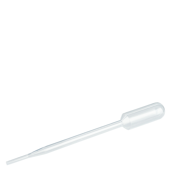 Transferpipette, nominel volumen: 6 ml, (LxB): 152 x 15 mm, materiale: LD-PE, transparent, dråbestørrelse: 40 µl - 55 µl, 400 stk./karton