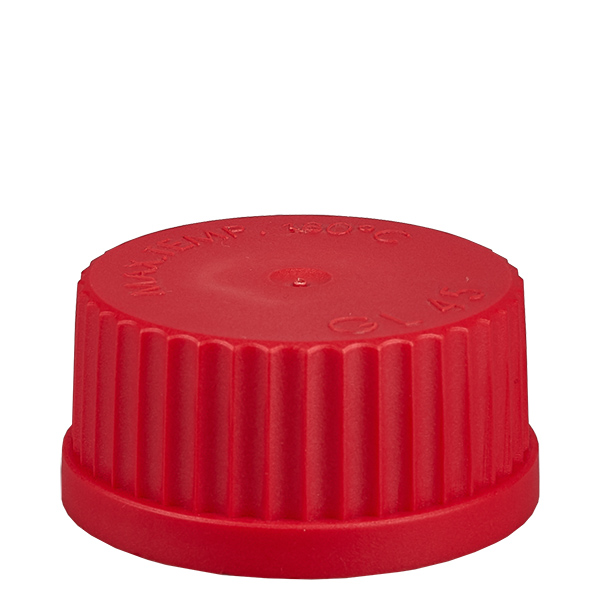 Skruehætte - hætte GL 45 rød