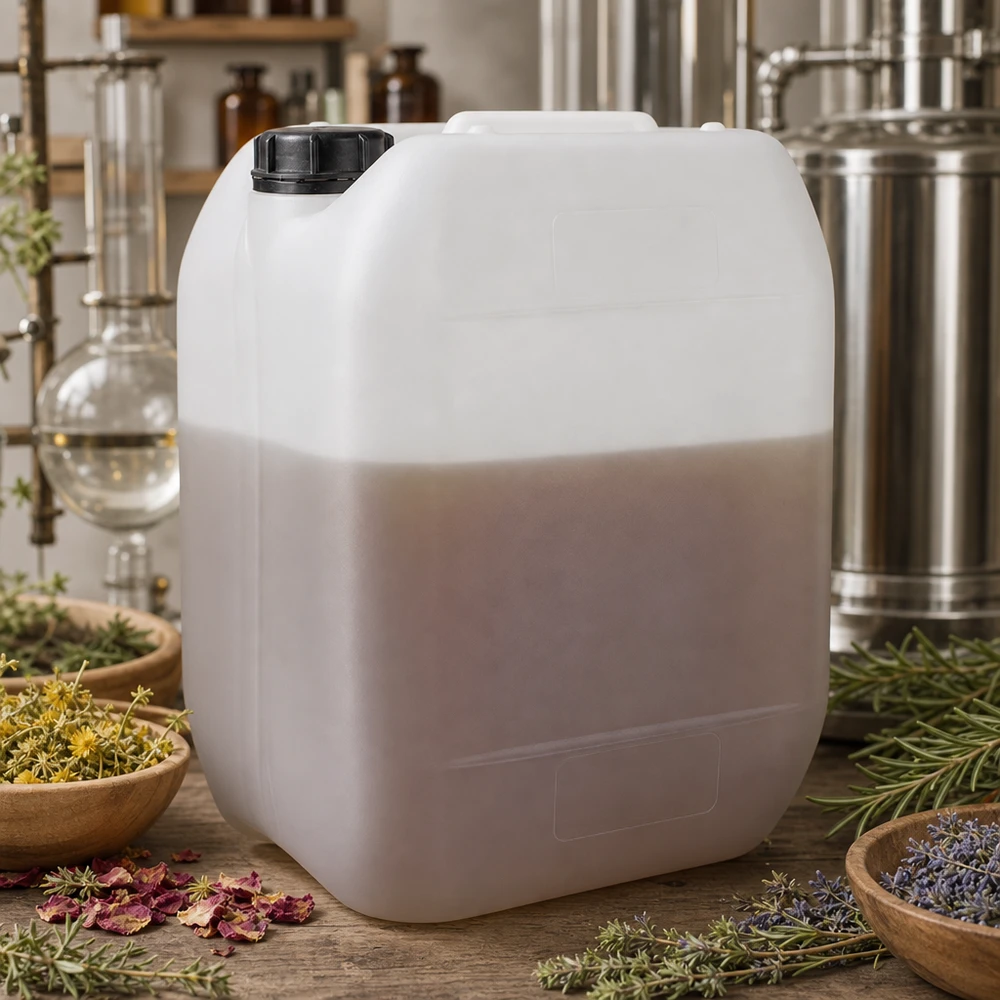 Halvgennemsigtig 10-liters naturkanister med UN-godkendelse til opbevaring af tørrede blomster og urter