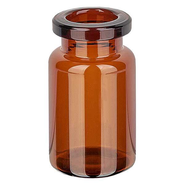 Injektionsflaske af ravfarvet glas 5 ml