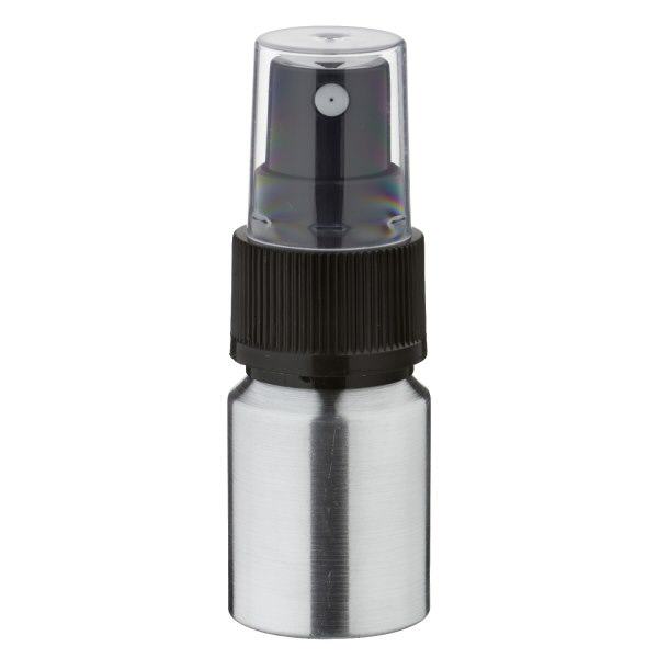 10 ml flaske i poleret aluminium med forstøver