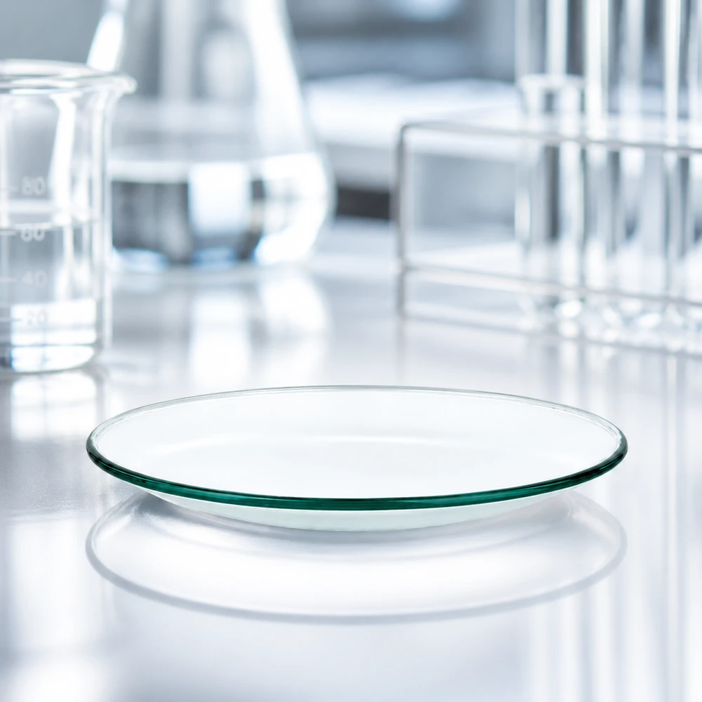 Urglasskål Ø 70 mm Tom urglasskål på 70 mm i diameter med glat overflade til alsidigt laboratoriearbejde