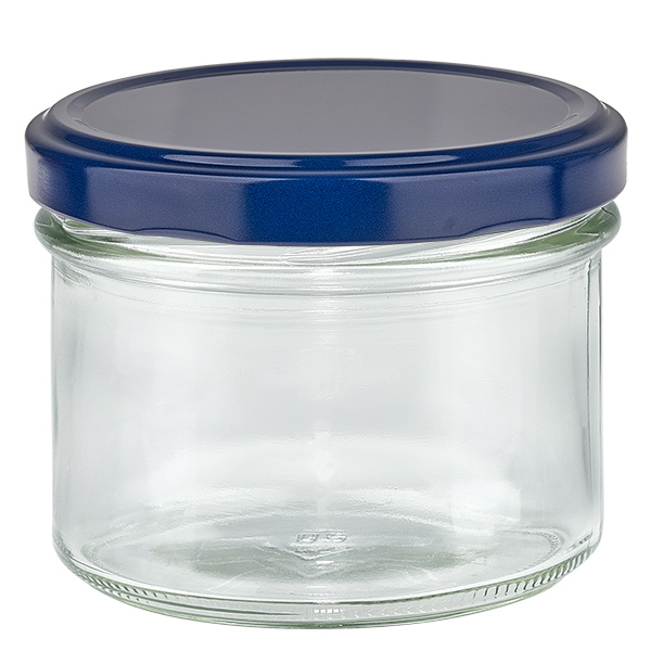 225 ml Briller + BasicSeal-låg blå UNiTWIST