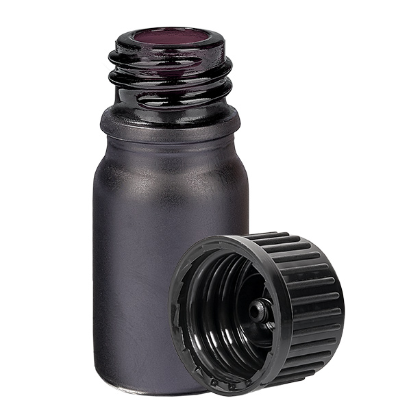 5ml flaske 11mm SV sort STD BlackLine UT18/5 5ml flaske 11mm SV sort STD BlackLine UT18/5