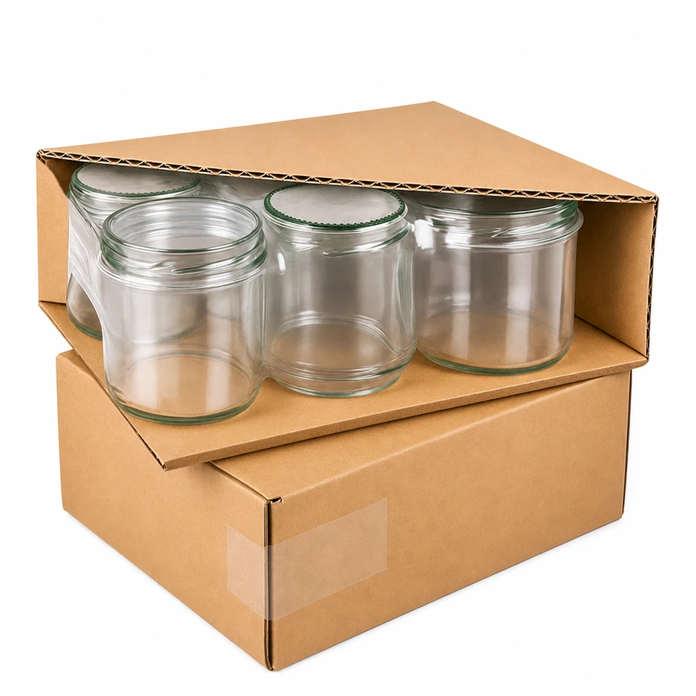 230 ml cylinderformet krukke + BasicSeal-låg, hjerterosa Tre 230 ml cylinderglas i papemballage, sikker levering af konserveringsglas